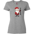 thumbnail image 3 of Inktastic Clarinet Christmas Music Santa Women's T-Shirt, 3 of 5