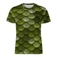 thumbnail image 4 of T Shirt For Men Trending Metallic Colorful Light Green Harajuku T-Shirts Basic Tee Shirt Summer Shor, 4 of 7