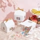 thumbnail image 5 of Cajas de regalo con forma de casa, 12 unidades, cajas de cartón blancas para dulces, recuerdos de boda con lazo, caja de regalo con ventanas pequeñas, 5 of 9