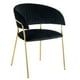 thumbnail image 1 of SILLA PAU VELVET NEGRO PATAS GOLD NP, 1 of 4