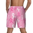 thumbnail image 4 of Balery Breast Cancer Awareness (3) Mens Swim Trunks Swim Shorts for Men Quick Dry Inseam Beach Shorts with Compression Liner Pocket-Large, 4 of 9