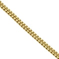 thumbnail image 4 of LOVEBLING 10K Yellow Gold 8.5mm Hollow Miami Cuban Chain Necklace with Box Lock (22), 4 of 5