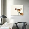 thumbnail image 4 of Orinice Woodland Animals Nursery Canvas Wall Art Cute Safari Jungle Animal Deer Bear Bunny Pictures Room Farmhouse Forest Theme Fox Squirrel Raccoon Prints Decor 16x12in, 4 of 6