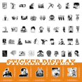 thumbnail image 2 of ¡Gran oferta! 53 pegatinas, pegatinas decorativas personalizadas y creativas para gabinete de monopatín para teléfono móvil, 2 of 3