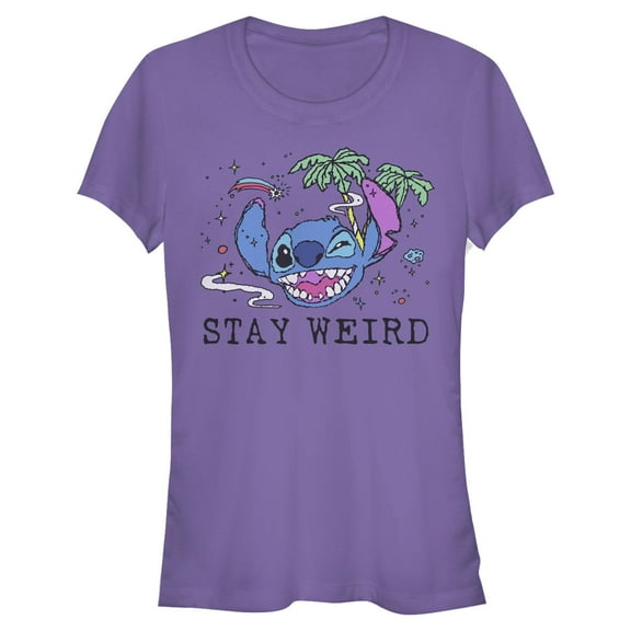 Juniors Lilo & Stitch Stay Weird T Shirt