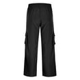 thumbnail image 4 of Casual Cargo Pants for Men Fashion Drawstring Workout Joggers Pants with Multi Pockets, 4 of 6