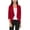 Burgundy, variant on Women's Elegant Draped Blazer Casual Open Front 3/4 Sleeve Jacket