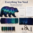 thumbnail image 5 of Northern Lights Wildlife DIY Patchwork Kit, Creative Fabric Craft Sewing Kit for Adults, Handmade Home Decor Project, Relaxing DIY Art Activity, Unique Gift for Craft Lovers (Lynx), 5 of 8