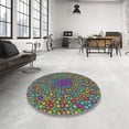 thumbnail image 3 of Ahgly Company Indoor Rectangle Patterned Green Abstract Area Rugs, 7' x 10', 3 of 6