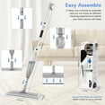 thumbnail image 2 of BIMZUC Spray Mop for Floor Cleaning Wet, with 14 oz Refillable Bottle and 3 Washable Microfiber Pads Home and Commercial Use, Gray, 2 of 8
