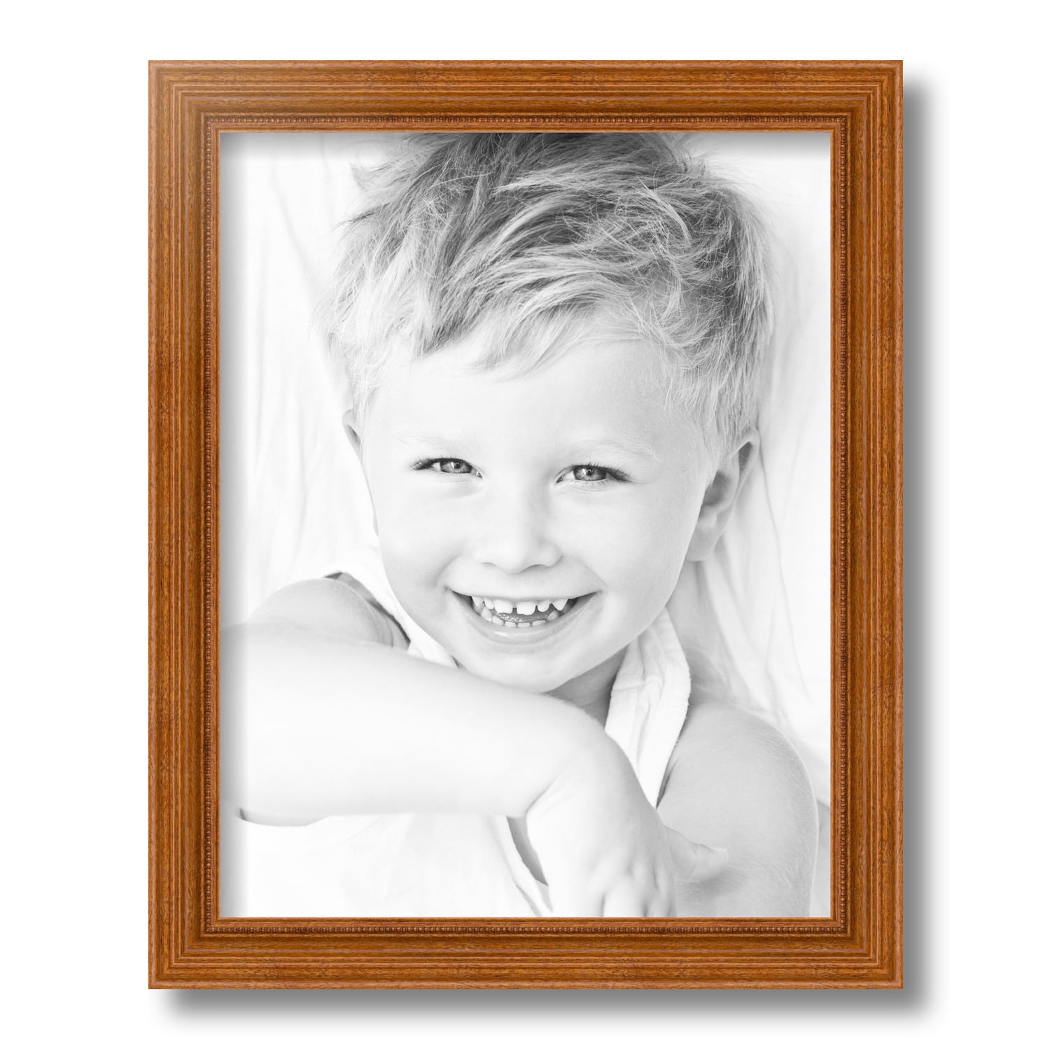 ArtToFrames 11" x 14" Honey Picture Frame, 11x14 inch Brown Wood Poster Frame (WOM-4097)