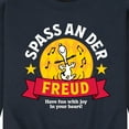 thumbnail image 3 of Peanuts - Snoopy Spass An Der Freud - Men's Crew Neck Fleece Pullover, 3 of 6