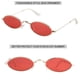 thumbnail image 5 of Rosvola Gafas de Sol ovaladas Gafas de Sol Femeninas, Gafas Opacas Gafas de Sol de Chica Caliente Gafas de Sol Catwoman Lentes(Gold Frame Red) Ecomeon no, 5 of 5