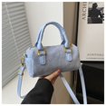 thumbnail image 1 of Bolso de hombro minimalista y elegante, bolso pequeño cilíndrico estilo baguette para mujer, nueva colección de primavera 2025, bolso cruzado retro y casual., 1 of 10