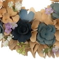 thumbnail image 4 of Northlight Decorative Wood Spring Artificial Plant & Flower Wreaths, Blue, 4 of 5
