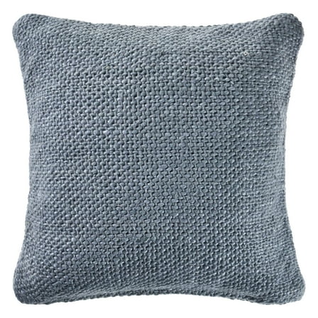 Laddha Home Designs 20" Frost Blue Woven Square Throw Pillow