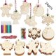 thumbnail image 1 of 24 adornos de madera para decorar árboles de Navidad, 1 of 5