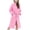 PinkA, variant on Girls Hooded Fuzzy Bathrobe Fleece Long Sleeve Lounge Robe Casual Soft Housecoat with Bear Ears Belt Pocket 5‑15 Years