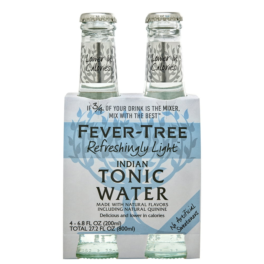 FeverTree Refreshingly Light Indian Tonic Water 4pk/200ml Bottles