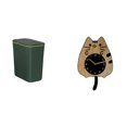 thumbnail image 1 of Contenedor de compostaje para residuos de cocina,Cubo de basura de cocina con tapa Cesta para compostaje,Reloj de pared,Reloj de pared decorativo con diseño de gato para sala de, 1 of 8