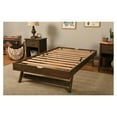 thumbnail image 4 of Kodiak Furniture Boho Wood Pop Up Bed in Walnut Brown w/ Linen Stone Mattress, 4 of 4