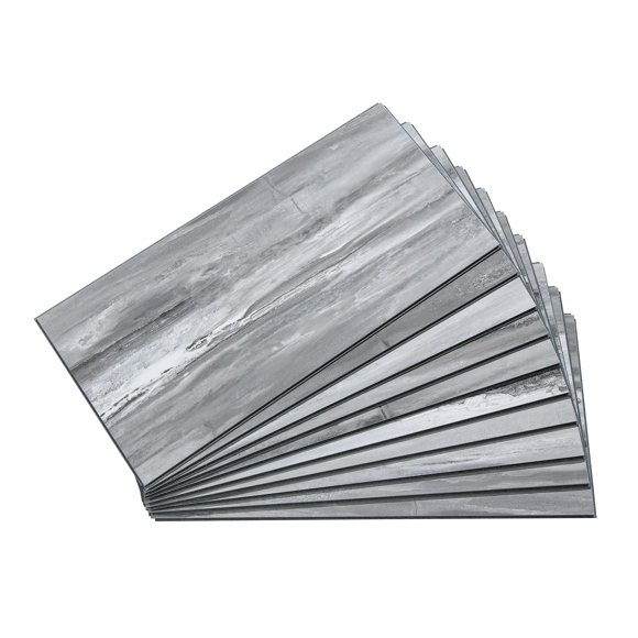 Palisade 23.2 in. x 11.1 in. Interlocking Vinyl Waterproof Wall/Backsplash Tiles for Kitchen or Bathroom in Hermitage Granite (10 Pack)