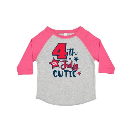 

Inktastic 4th of July Cutie with Stars Gift Toddler Boy or Toddler Girl T-Shirt