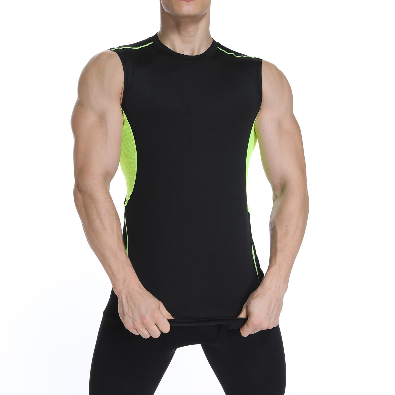 Download Fittoo - FITTOO Men Sleeveless Compression Shirt Cool Dry ...