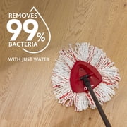 O-Cedar EasyWring Deep Clean Microfiber Spin Mop Head Replacement with Scrub Pad, Washable & Reusable