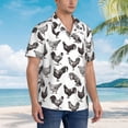 thumbnail image 5 of Goofa Funny Chicken Hawaiian Shirt for Men, Unisex Summer Beach Casual Short Sleeve Button Down Shirts,Aloha Tropical Floral print shirt-XX-Large, 5 of 9