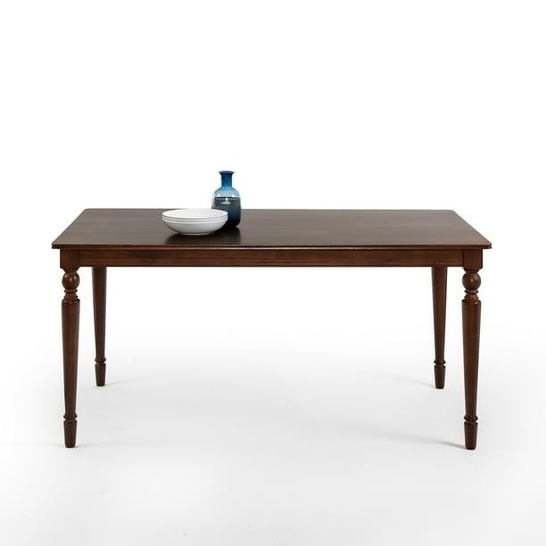 Zinus Joy 60" Large Wood Dining Table, Pine