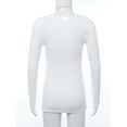 thumbnail image 4 of Sxiwei Kids Girls Fleece Lined Thermal Underwear Tops Long John Base Layer Gymnastics Ballet Dance Type A White S, 4 of 7