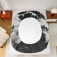 thumbnail image 5 of Feelyou Japanese Ocean Wave Bed Sheets, Starry Sky Black Grey King Sheets, 4pcs, 5 of 7