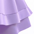 thumbnail image 5 of gljltg Girls' 100% Polyester Chiffon Puff Pleated Dress Breathable Soft Comfort for Daily Travel Birthday Party, 2-10 Years, 5 of 6