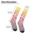 thumbnail image 2 of Pofeuu Leopard Skins And Heads Print Stockings, Adult Running Hiking Socks for Youth and Adult, 2 of 6