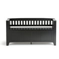 thumbnail image 3 of Simpli Home Acadian SOLID WOOD 48 inch Wide Transitional Entryway Storage Bench in Black, 3 of 5