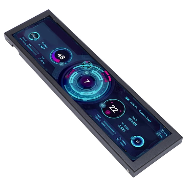 8.8 Inch IPS Screen, 1920x480 Resolution 8.8 Inch IPS Display Small Memory Card Slot Type C PH Interface Auto Off Full Viewing Angle for PC