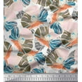 thumbnail image 1 of Soimoi Satin Silk Fabric Artistic Flower Print Fabric by The Yard 42 Inch Wide, 1 of 1
