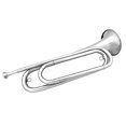 thumbnail image 2 of U.S. Regulation Bugle USRB-BugleNS Nickel with Mouthpiece, Silver, 2 of 4