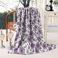 thumbnail image 4 of Pioneer Flower Floral Print Pattern Blanket,Comfortable Soft Flannel Throw Blanket,All Season,Warm Lightweight Blankets for Sofa Bed Couch Living Room Chair,50"x60", 4 of 4