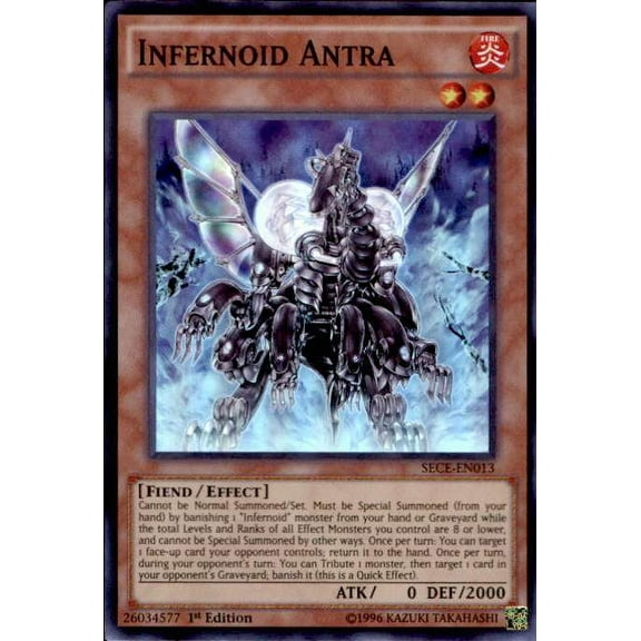 YuGiOh Secrets of Eternity Super Rare Infernoid Antra SECE-EN013