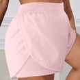 thumbnail image 5 of RYRJJ Women's 2 in 1 Running Shorts for Gym Yoga Workout Athletic Shorts Lightweight Quick Dry High Waisted Liner Shorts(Pink,M), 5 of 7
