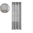 thumbnail image 1 of Sheer Curtains 98 Inches Long – Semi-Transparent Window Drapes with Embossed Pattern – Grommet Top Privacy Light Filtering Fabric for Bedroom, Living Room & Study (39"x98"), 1 of 6
