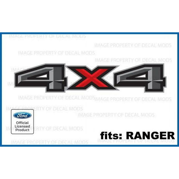Decal Mods 4X4 Decals Stickers for Ford Ranger (2019-2020) - FPP (set of 2) Officially Licensed | FH1E0