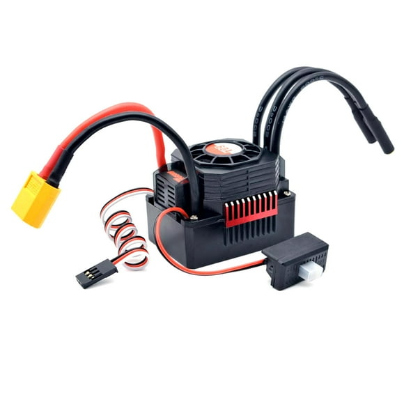 Amdohai 60A ESC with BEC XT60 Plug 2-3S Waterproof Brushless ESC for 1/10 RC Car