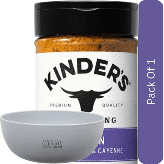 Kinder's Cajun Seasoning, 9.2 oz. With White Bowl By OMA