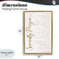 thumbnail image 4 of Stupell Industries Serenity Prayer Scripture Gold Framed Floater Canvas Wall Art, design by Anna Quach, 4 of 10