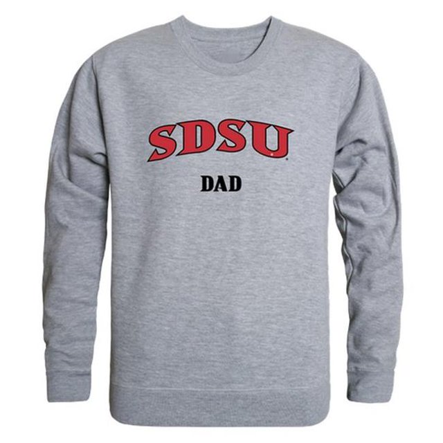 W Republic 562-177-HGY-03 Chandail en Molleton Col Rond pour Hommes San Diego State Aztecs Papa, Gris Chiné - Large
