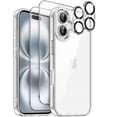 thumbnail image 1 of Funda JeTech 5 en 1 para iPhone 16 de 6.1 pulgadas con protectores, 1 of 7