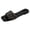 Black, variant on Sparkly Sequin Flat Dressy Sandals for Women 2026 Summer Fashion Bling Square Toe Wide Width Comfortable Dress Slip on Bridal Slides Slippers White Size 7